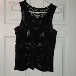 Express Black Lace Tank